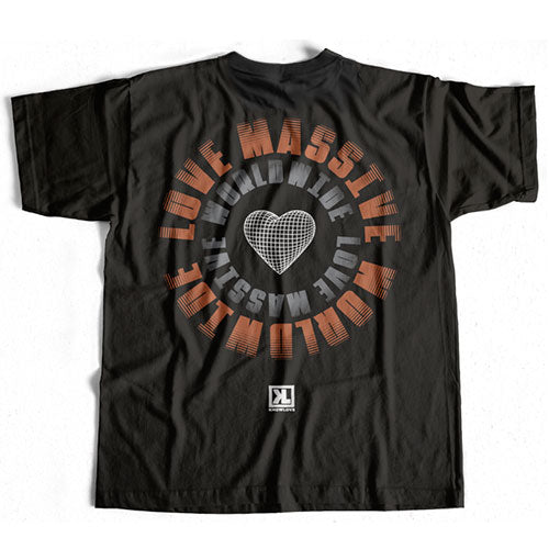 LOVE MASSIVE Tee - Black Salm