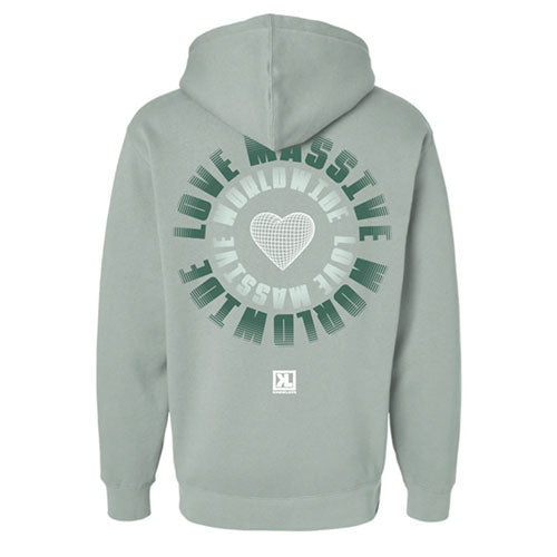 LOVE MASSIVE Hoodie - Dusty Sage