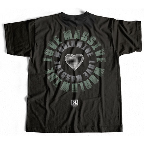LOVE MASSIVE Tee - Black Sage